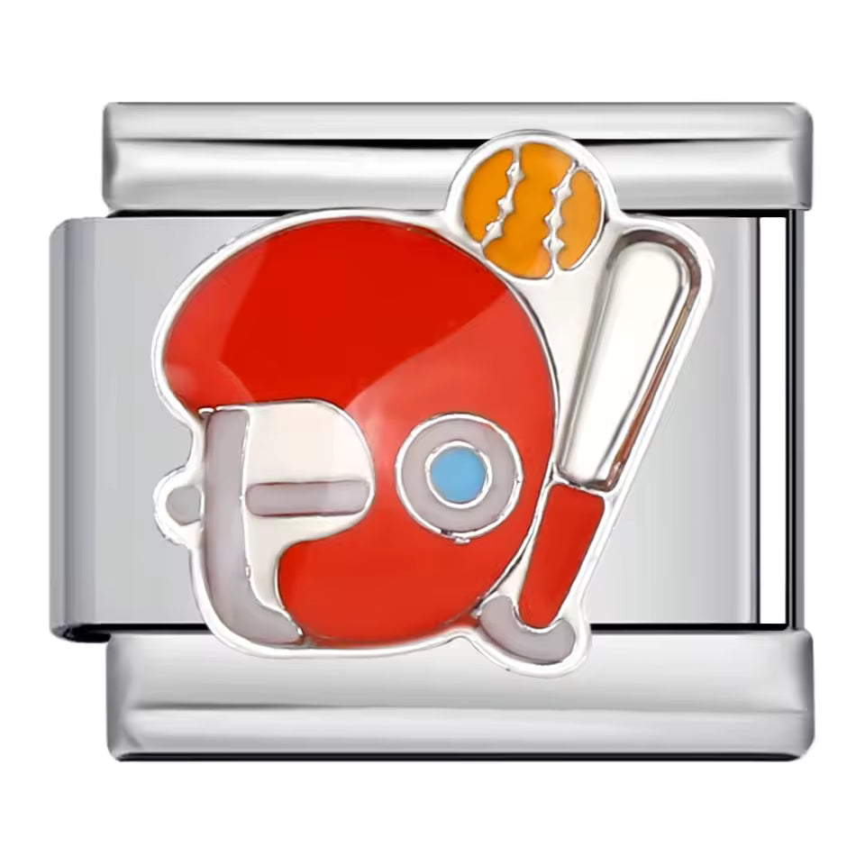Baseball Italian charm 9mm