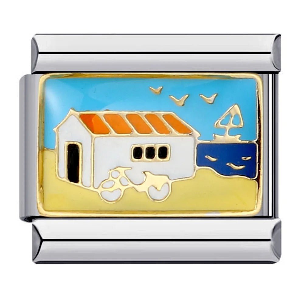 Beach house Italian charm 9mm coastal seaside design