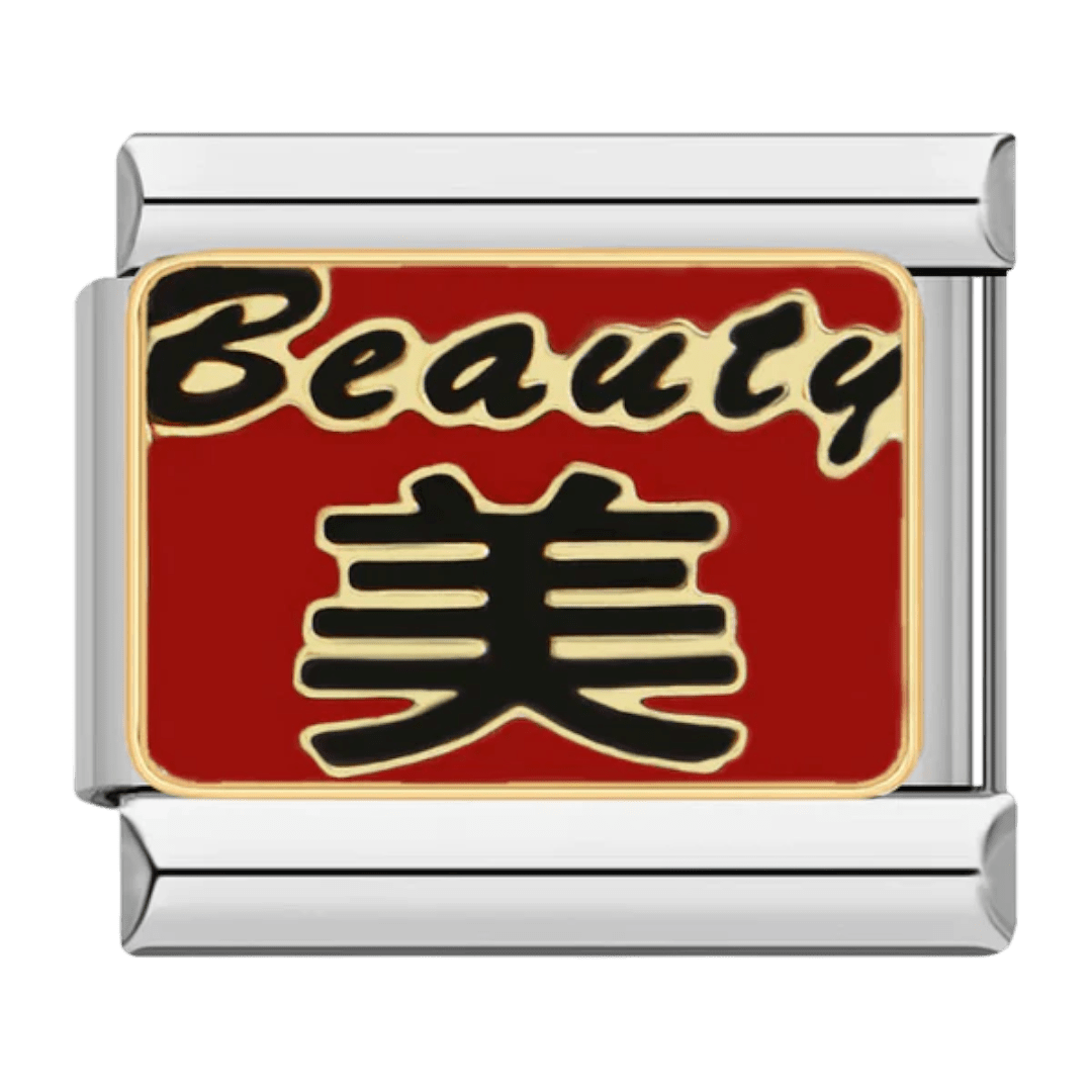 Beauty Italian charm for 9mm Italian charm bracelet on white background
