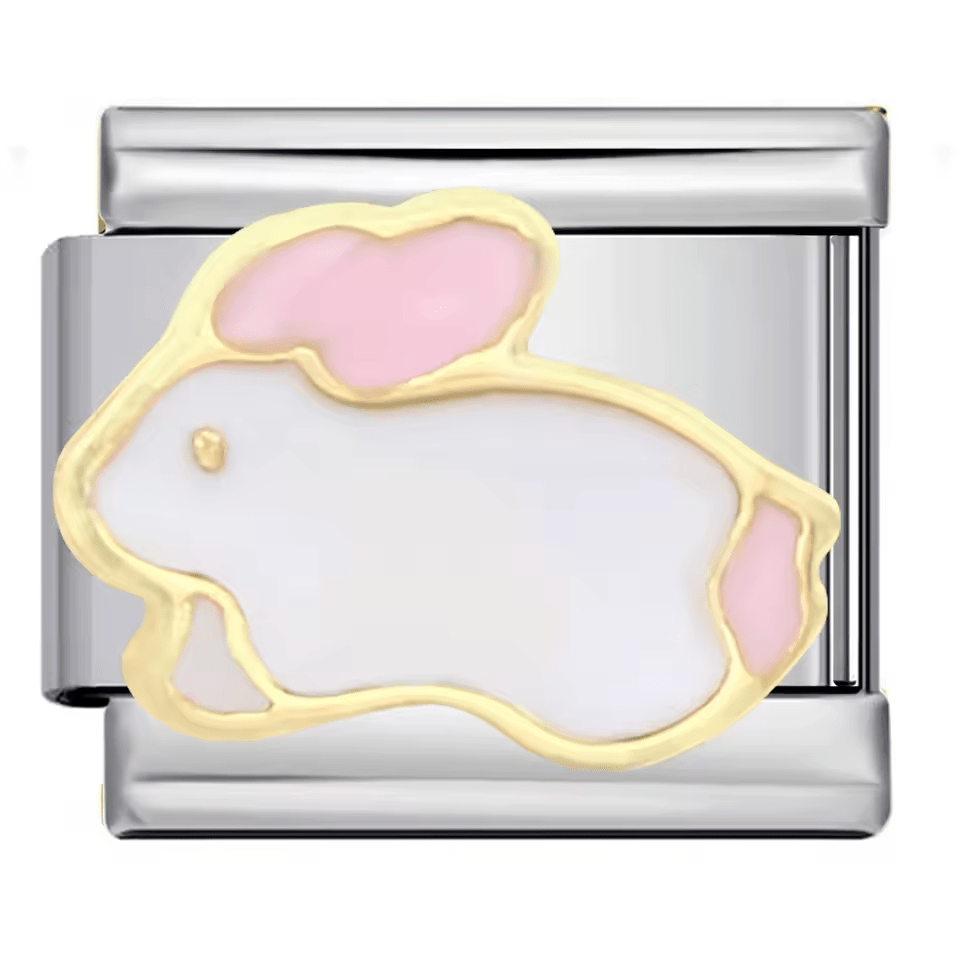 Bunny Italian charm 9mm pastel bunny animal charm
