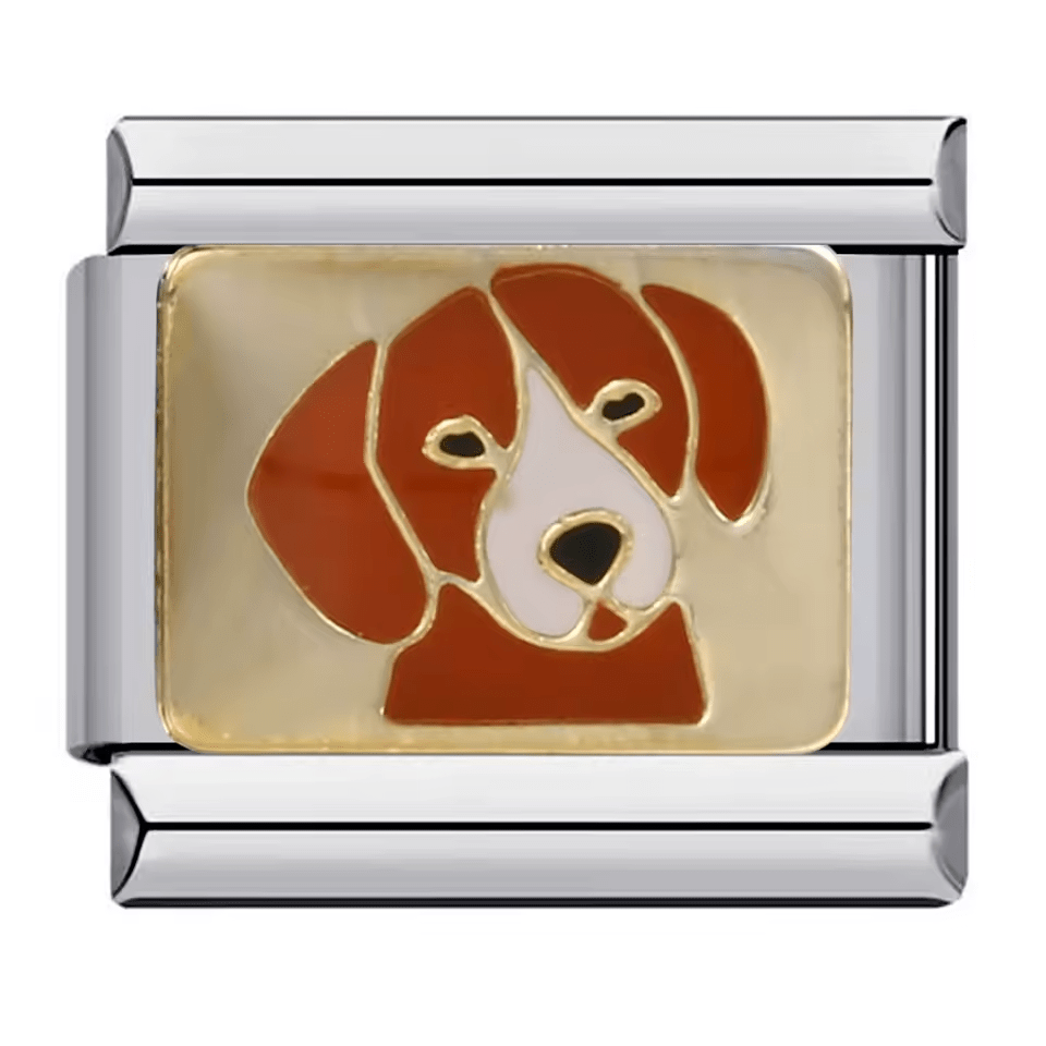 Dog Italian charm 9mm pet face design