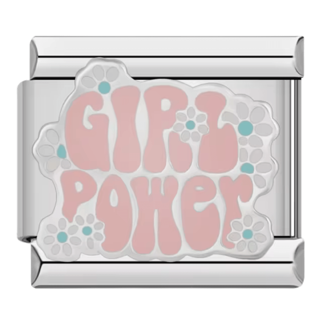 Girl Power Italian charm 9mm empowerment charm for Italian charm bracelet