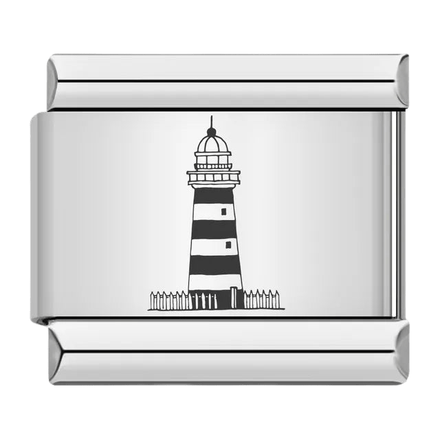 Lighthouse Italian charm 9mm lighthouse charm for Italian charm bracelet