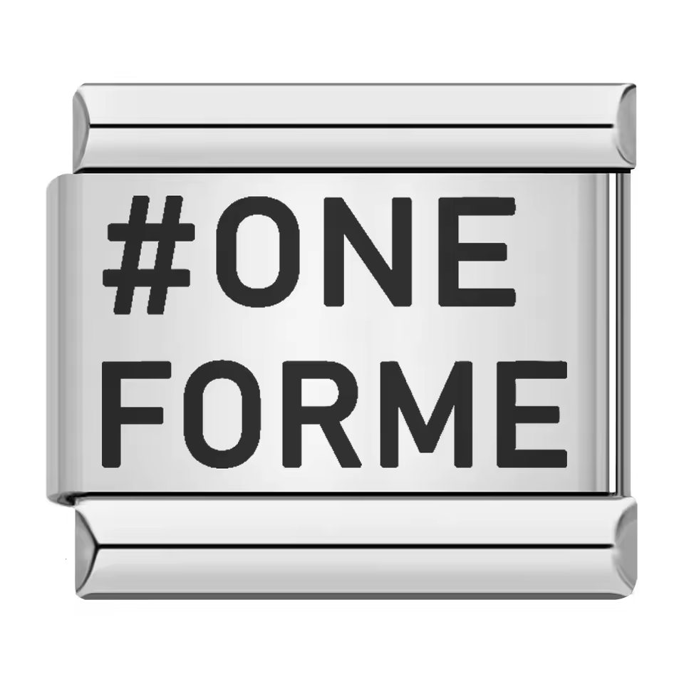One For Me 9mm Italian charm compatible with all Italian charm bracelets