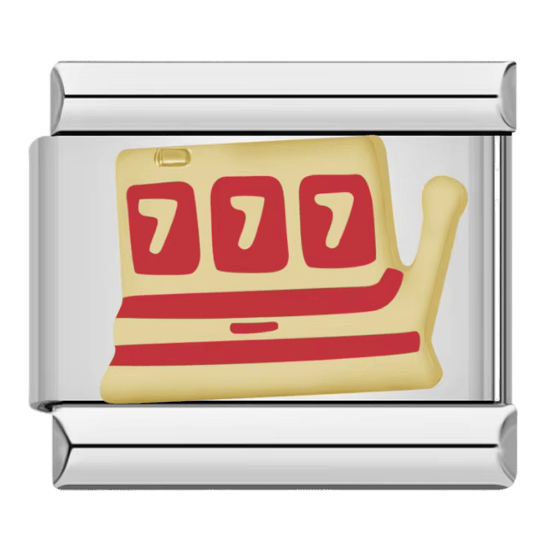 Slot machine 9mm Italian charm by Charmette compatible with all Italian charm bracelets