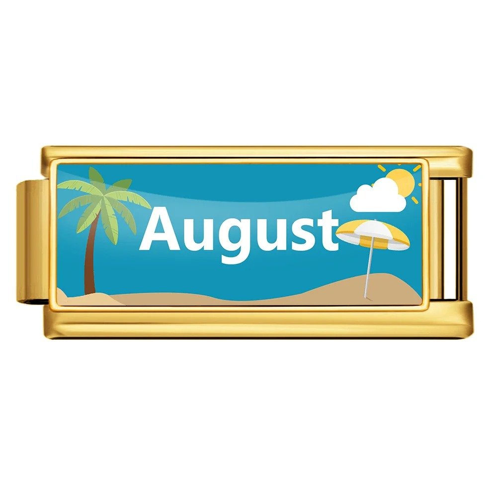 August - โ Italian Charm Bracelet by Charmette