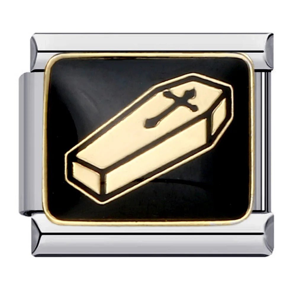 coffin Italian charm 9mm bracelet link