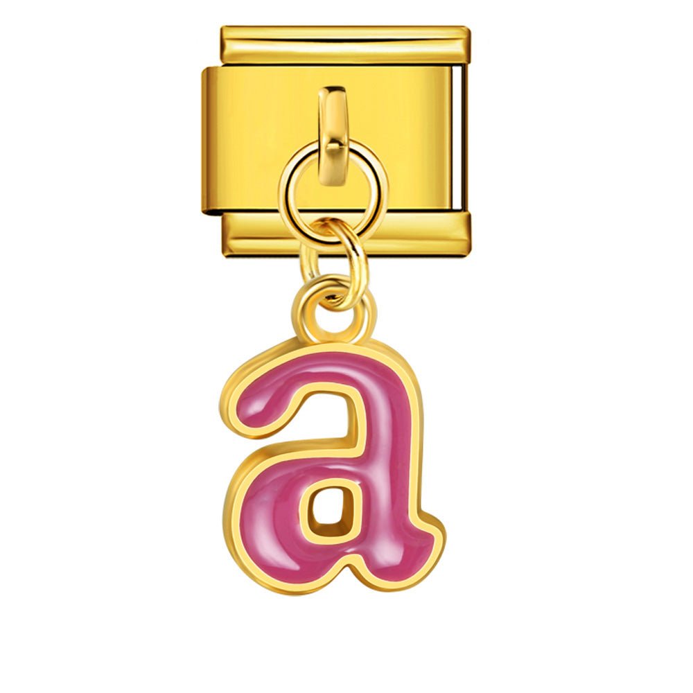 Dangling Letter (A) - ā Italian Charm Bracelet by Charmette