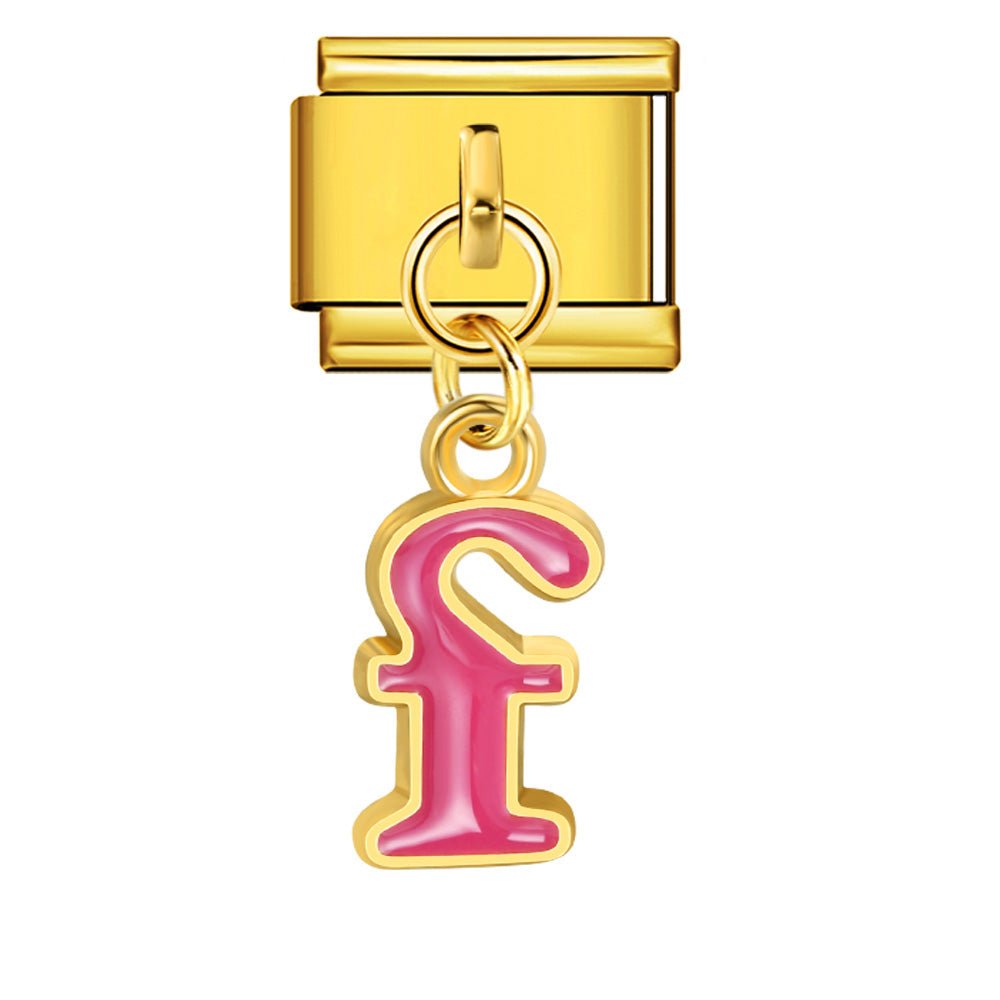 Dangling Letter (F) - โ Italian Charm Bracelet by Charmette