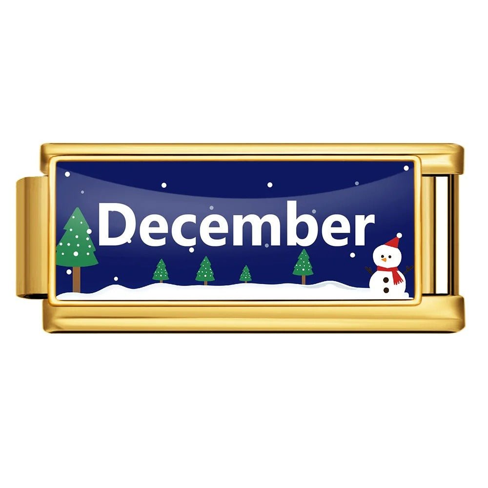 December - โ Italian Charm Bracelet by Charmette