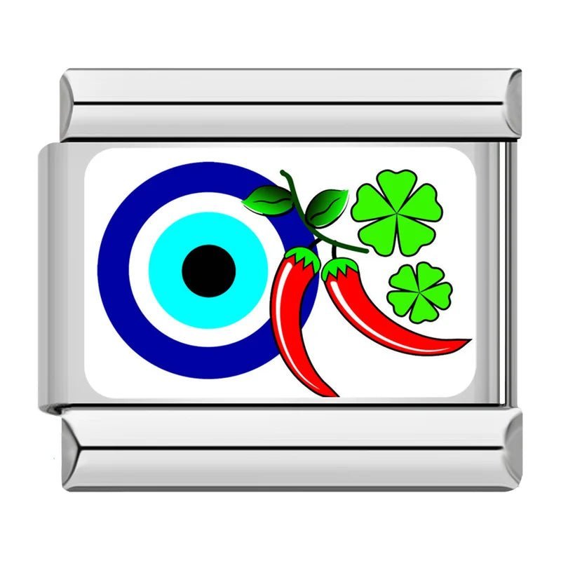 Evil Eye & Pepper - – Italian Charm Bracelet by Charmette
