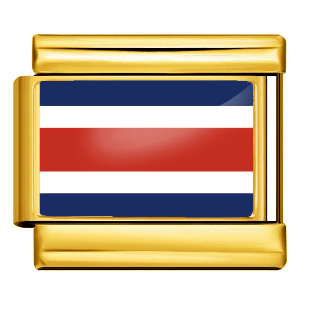 Flag (Costa Rica) - – Italian Charm Bracelet by Charmette