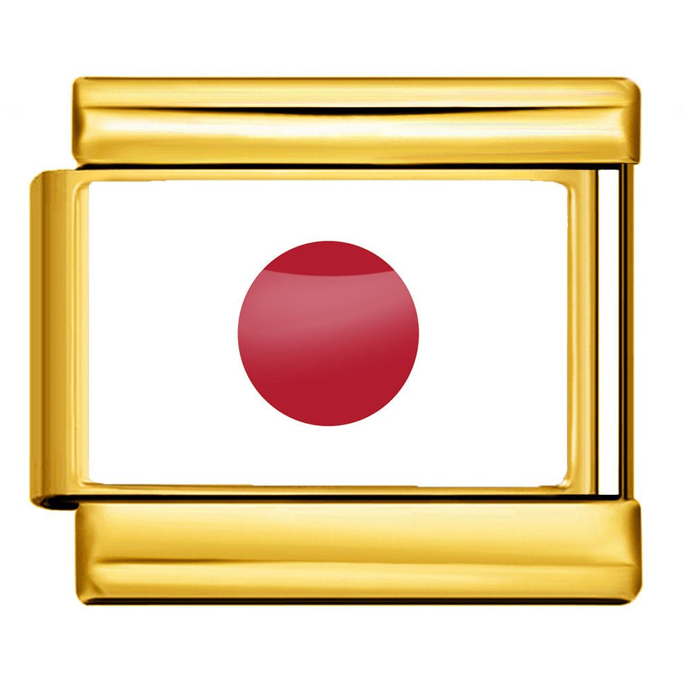 Flag (Japan) - β Italian Charm Bracelet by Charmette