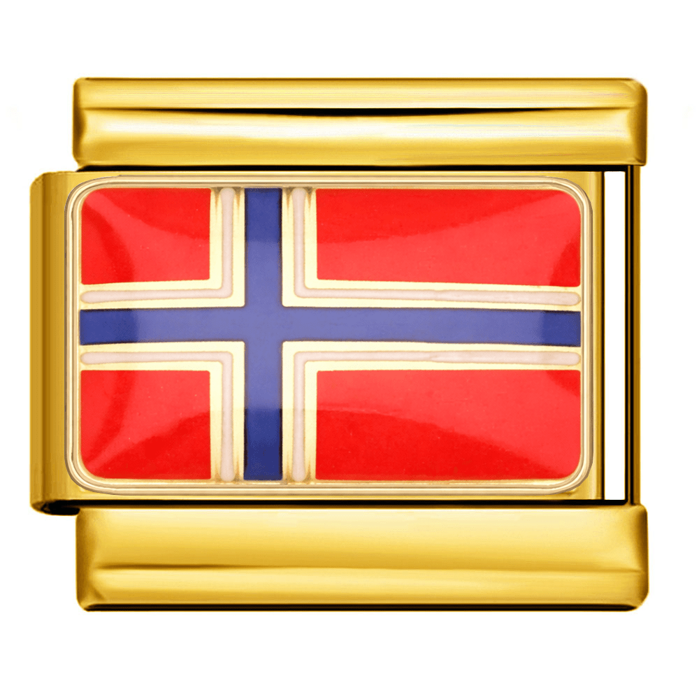 Flag (Norway) - – Italian Charm Bracelet by Charmette