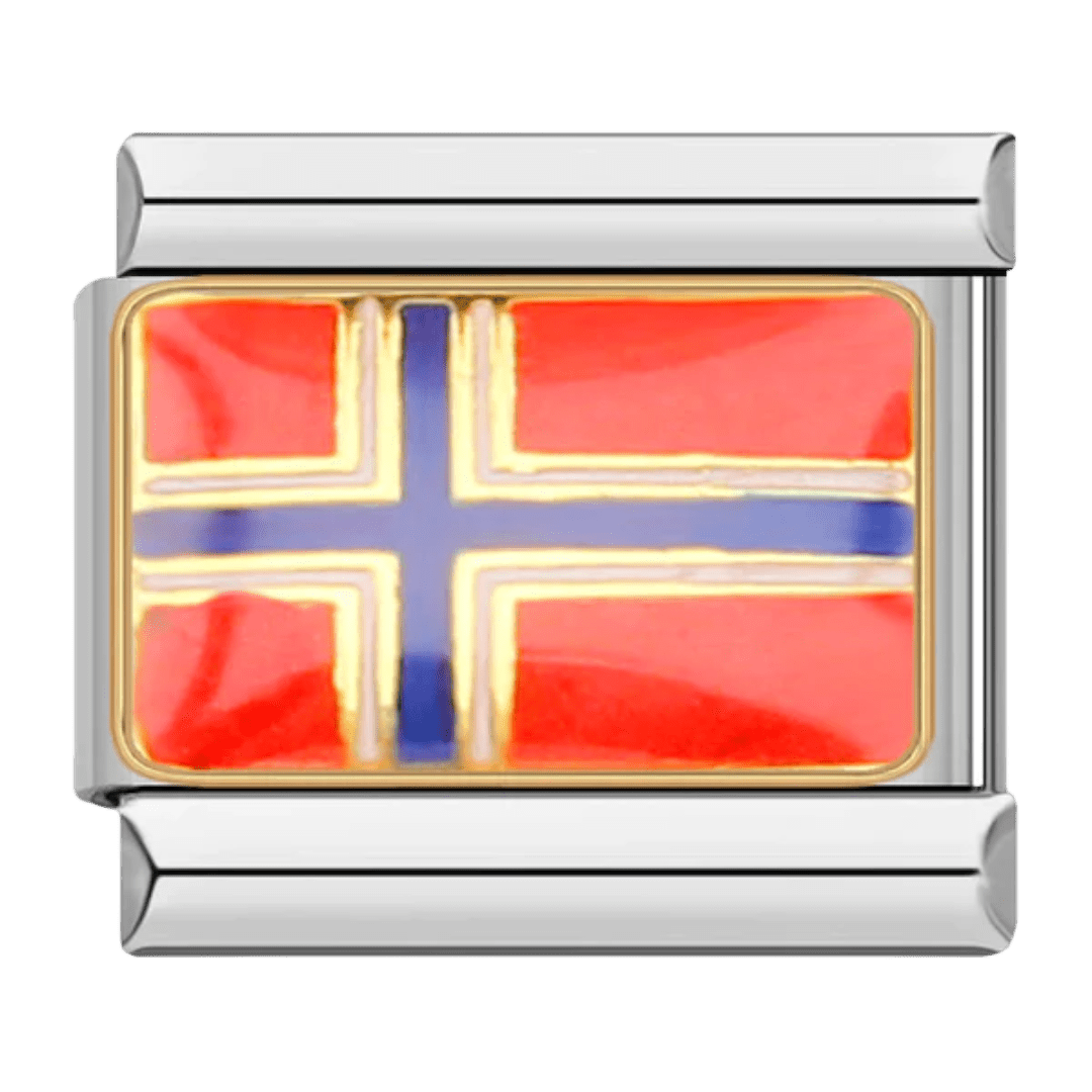 Flag (Norway) - – Italian Charm Bracelet by Charmette