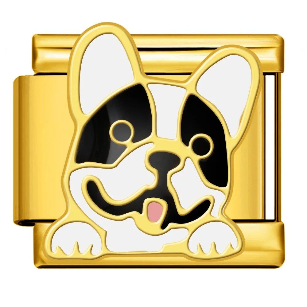 French Bulldog - ā Italian Charm Bracelet by Charmette