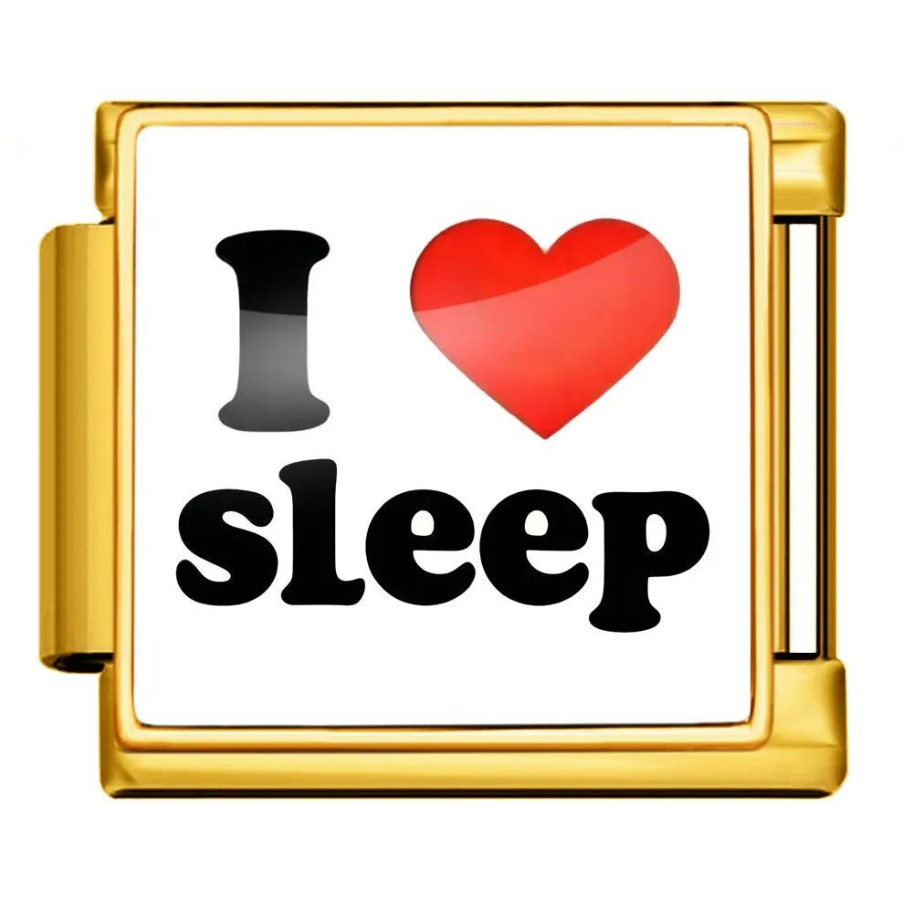 I <3 Sleep - โ Italian Charm Bracelet by Charmette