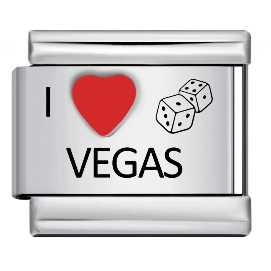 I <3 Vegas - โ Italian Charm Bracelet by Charmette