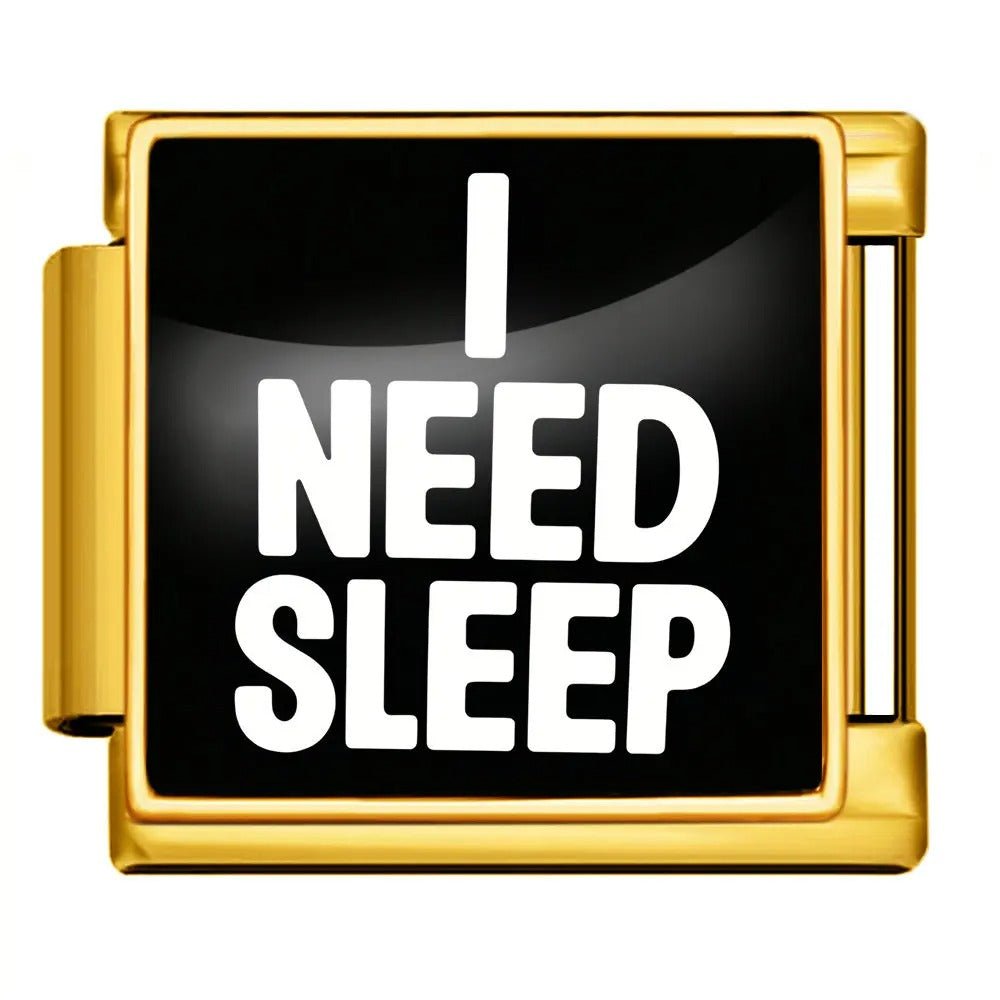 I need sleep - โ Italian Charm Bracelet by Charmette