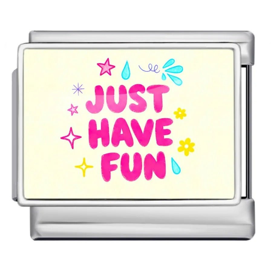 Just have fun - โ Italian Charm Bracelet by Charmette