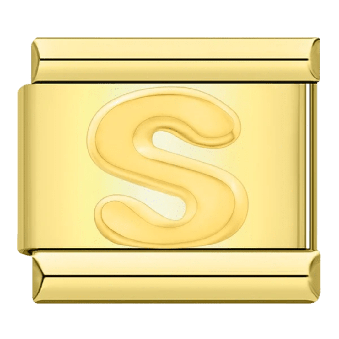 Letter (S) - β Italian Charm Bracelet by Charmette