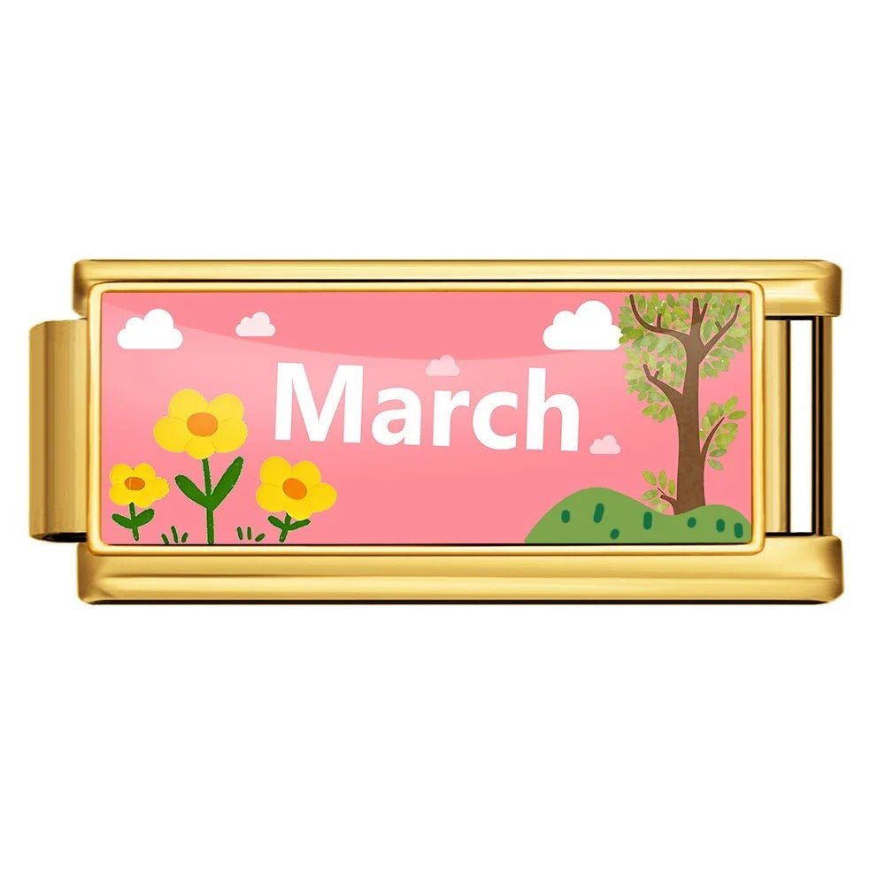 March - โ Italian Charm Bracelet by Charmette