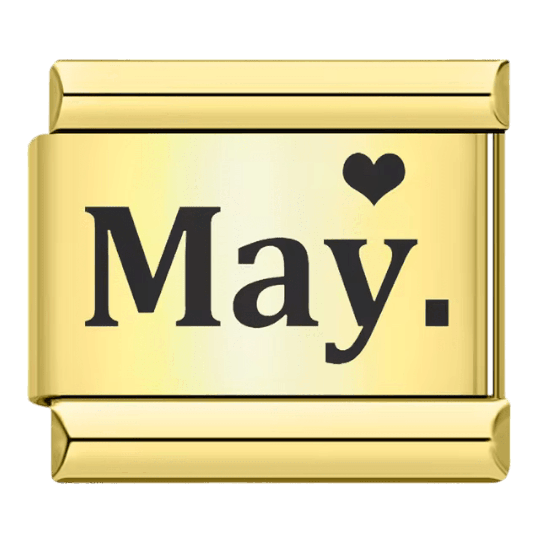 Month (May) - – Italian Charm Bracelet by Charmette