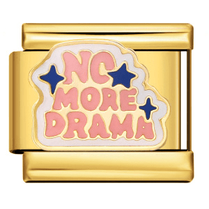 No More Drama - β Italian Charm Bracelet by Charmette