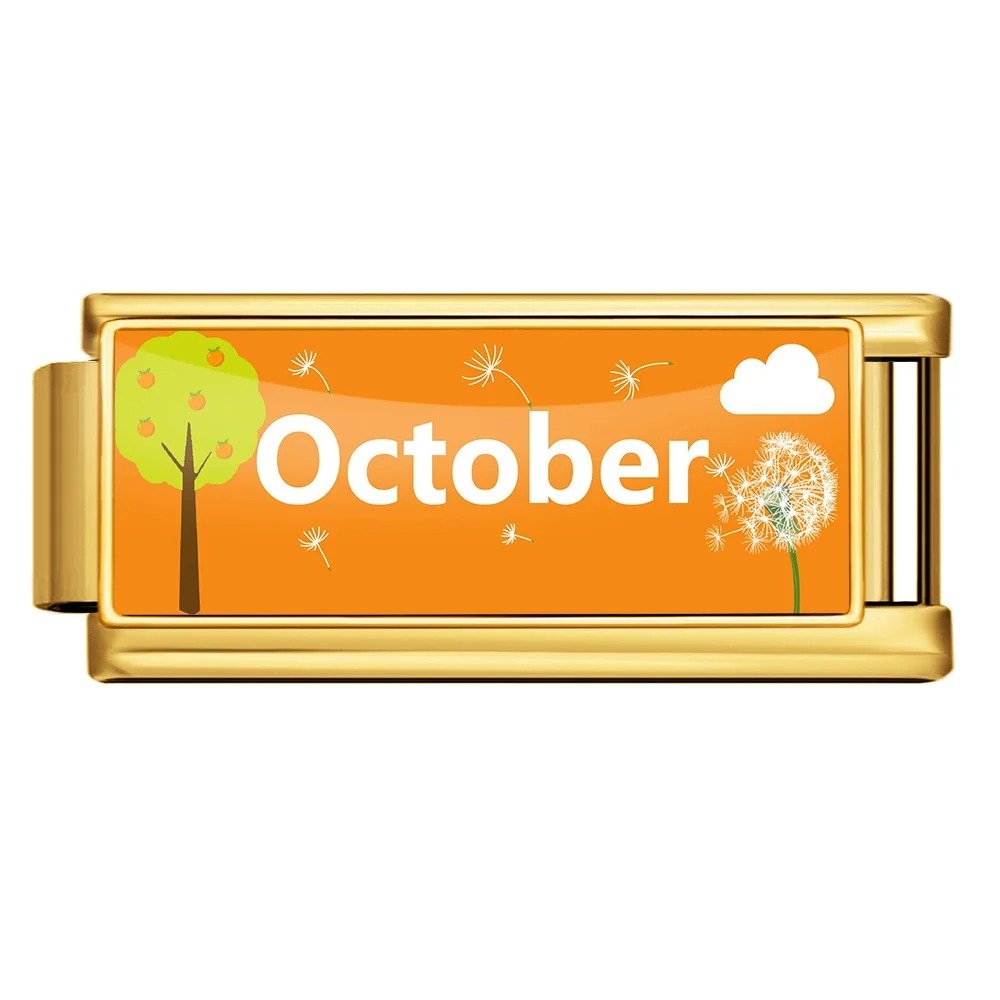 October - โ Italian Charm Bracelet by Charmette