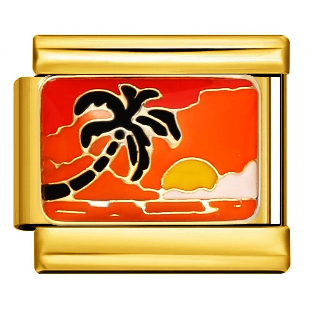 Palm Sunset - – Italian Charm Bracelet by Charmette