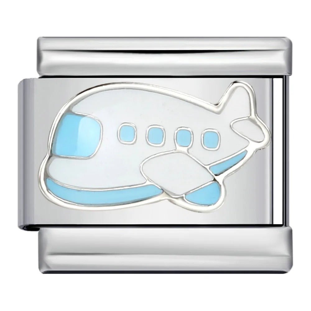 Plane - – Italian Charm Bracelet by Charmette