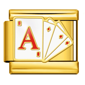 Poker Ace - β Italian Charm Bracelet by Charmette