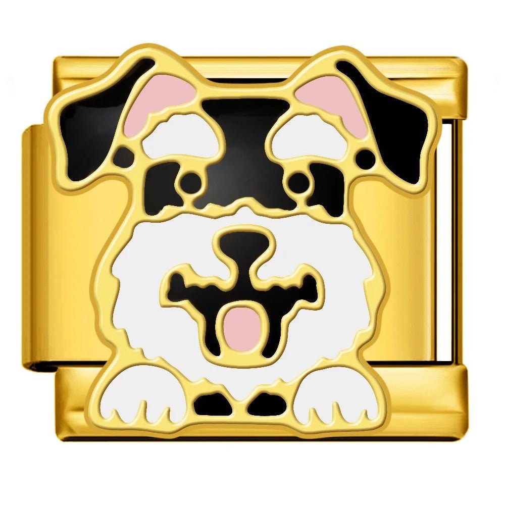 Schnauzer - ā Italian Charm Bracelet by Charmette