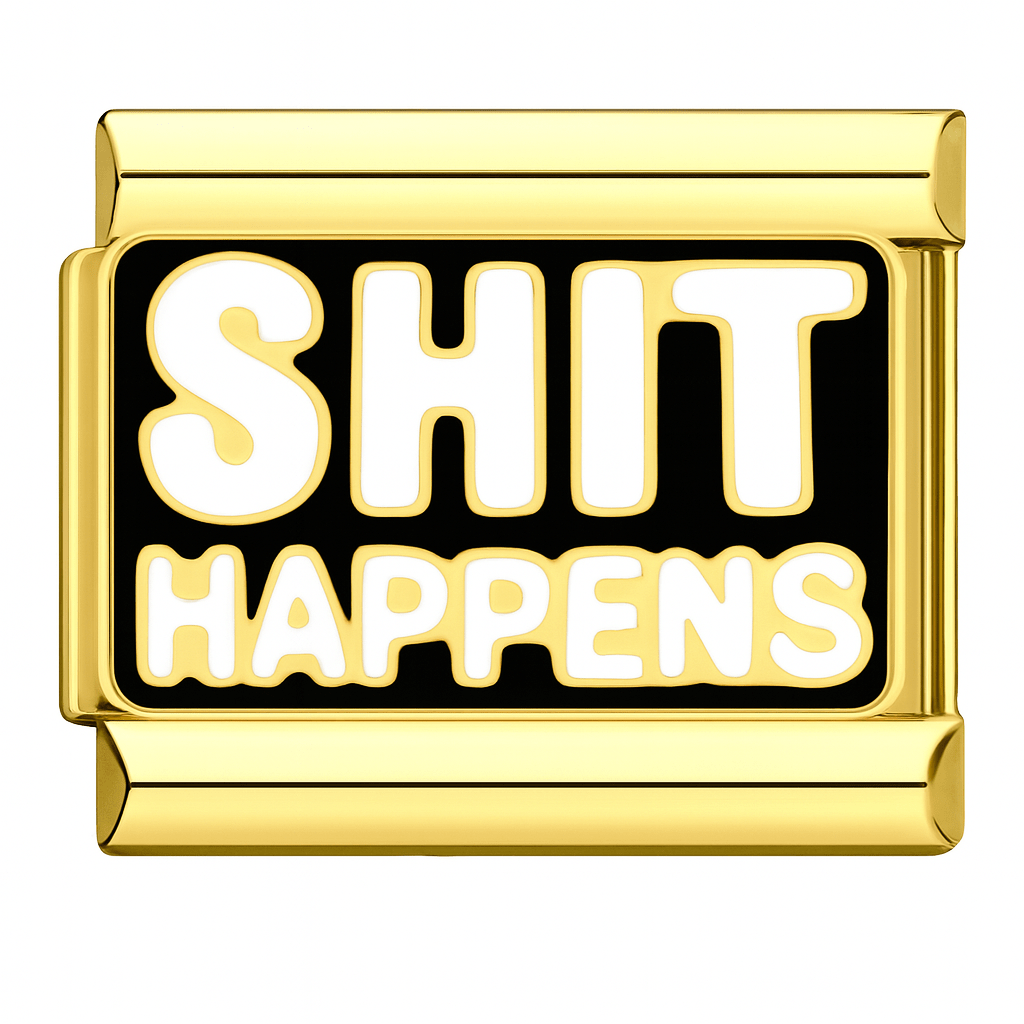Shit Happens - – Italian Charm Bracelet by Charmette