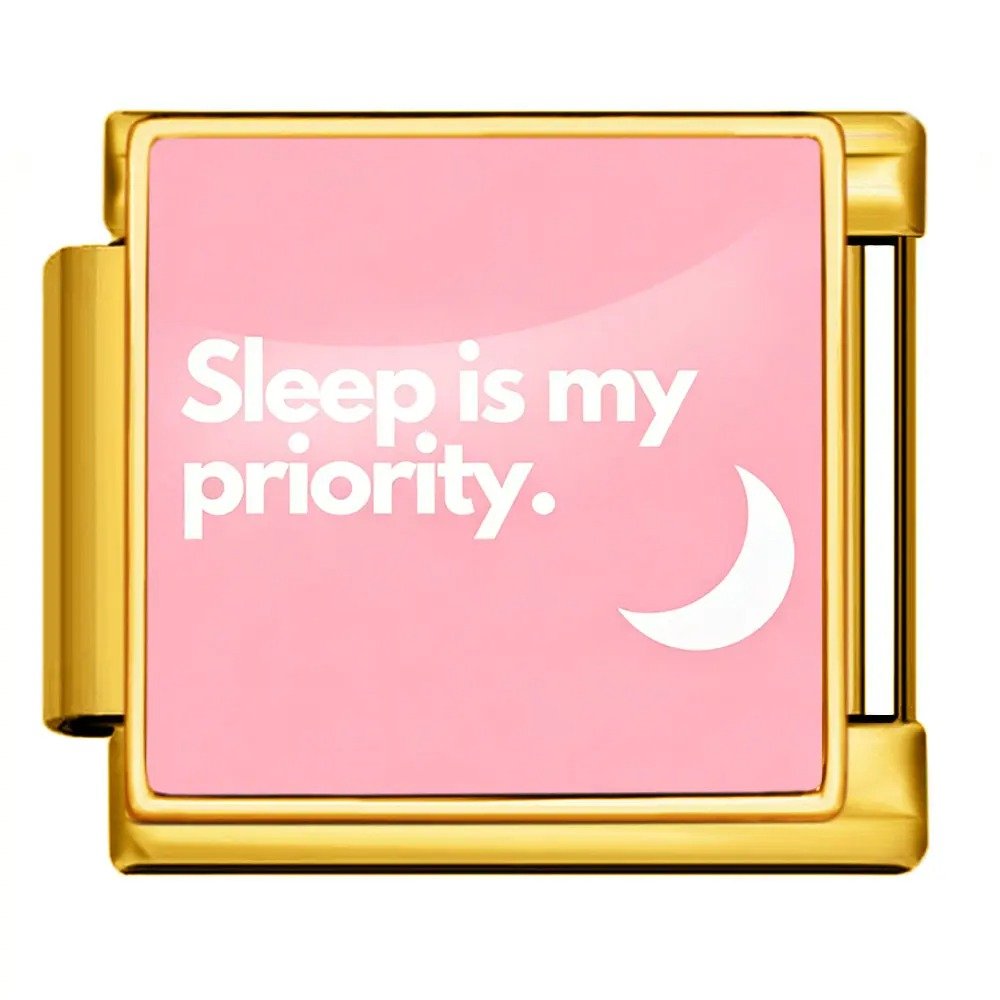 Sleep is my priority - โ Italian Charm Bracelet by Charmette