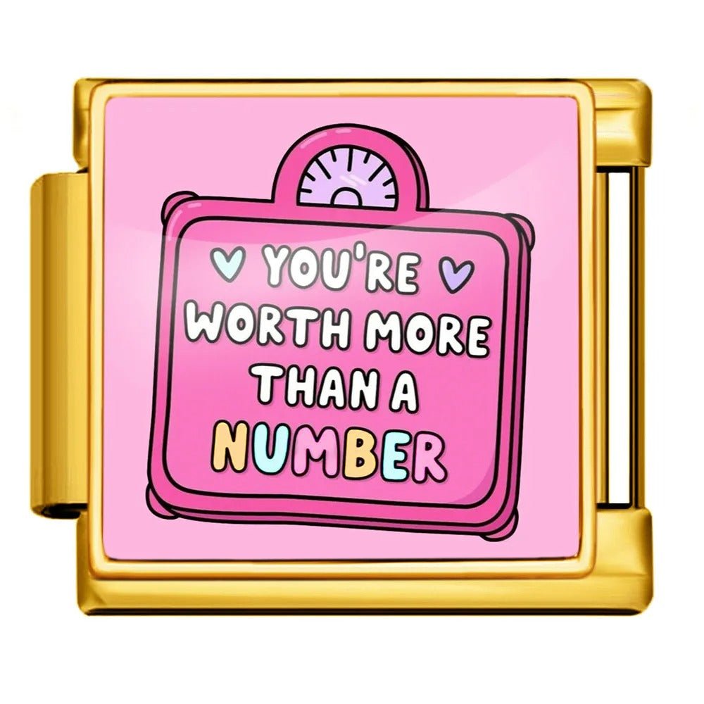 You're worth more than a number - โ Italian Charm Bracelet by Charmette
