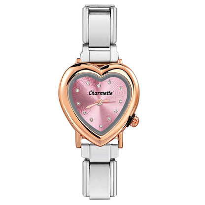 Pink Italian Charm Watch