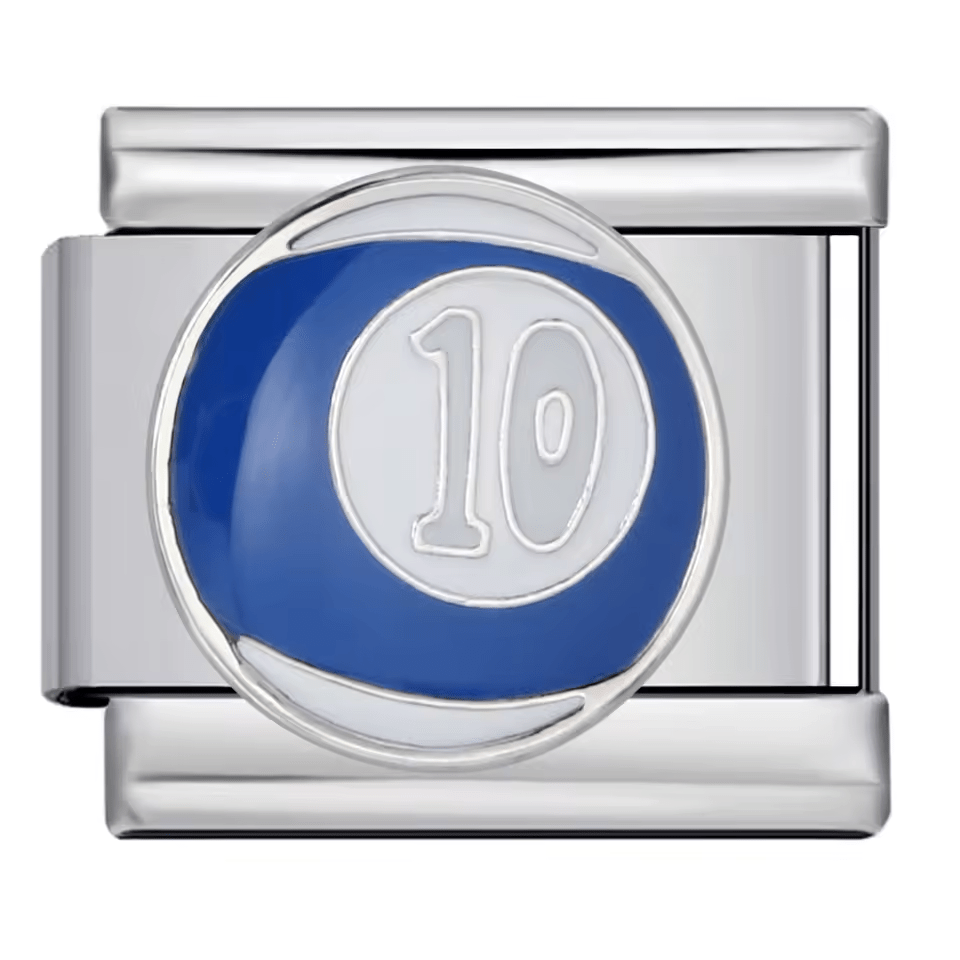 10 Ball 9mm Italian charm compatible with all Italian charm bracelets