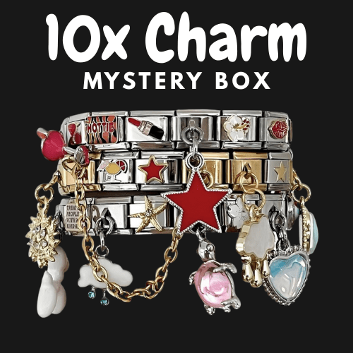 10x Charm Mystery Box 9mm Italian charms compatible with all Italian charm bracelets