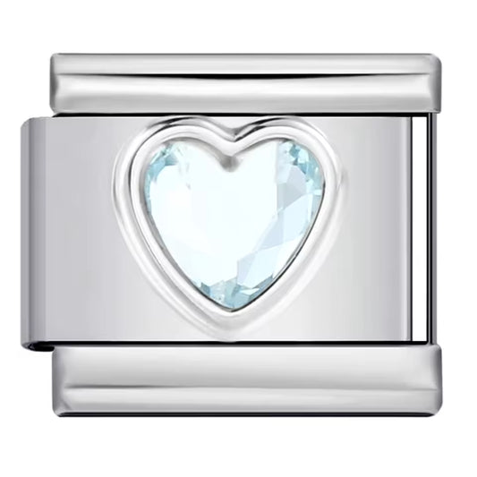 White Gem Heart