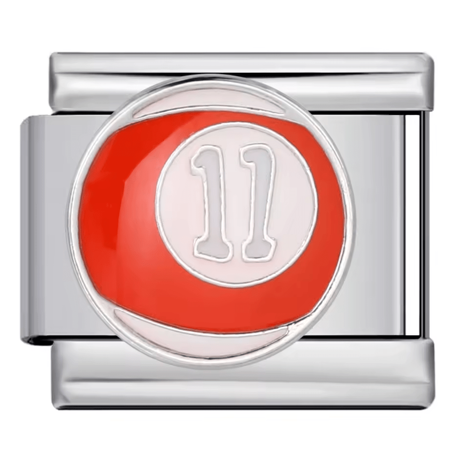 11 Ball 9mm Italian charm compatible with all Italian charm bracelets