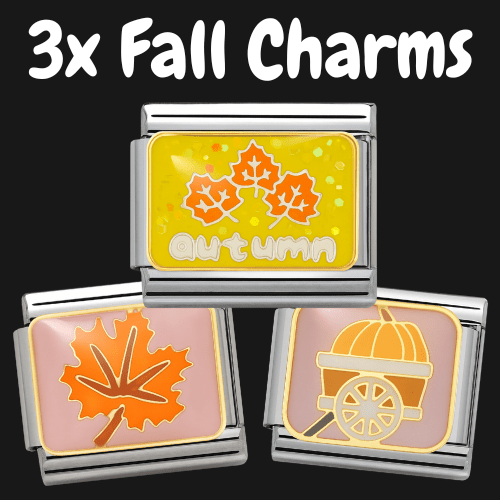 3x Fall Charms (Bundle) - – Italian Charm Bracelet by Charmette