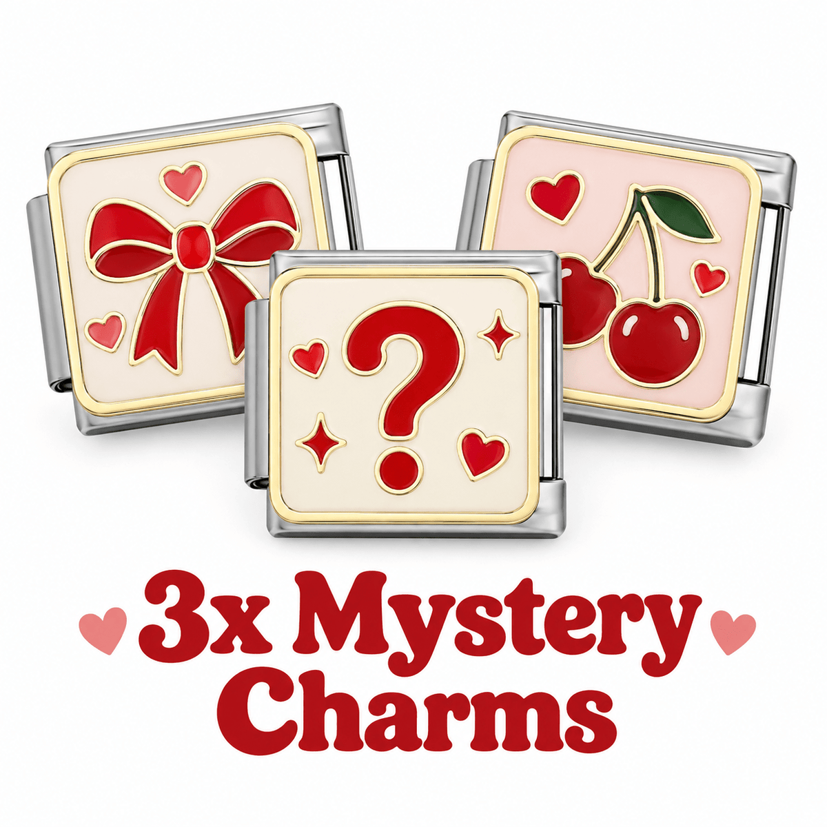 3x Mystery Charms Bundle -– Italian Charm Bracelet by Charmette