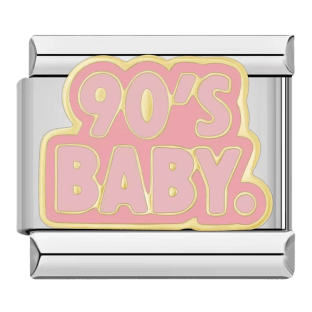 90s baby 9mm Italian charm by Charmette compatible with all Italian charm bracelets