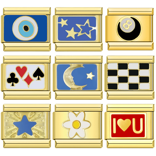 9x Viral Charms Bundle 9mm Italian charms compatible with all Italian charm bracelets