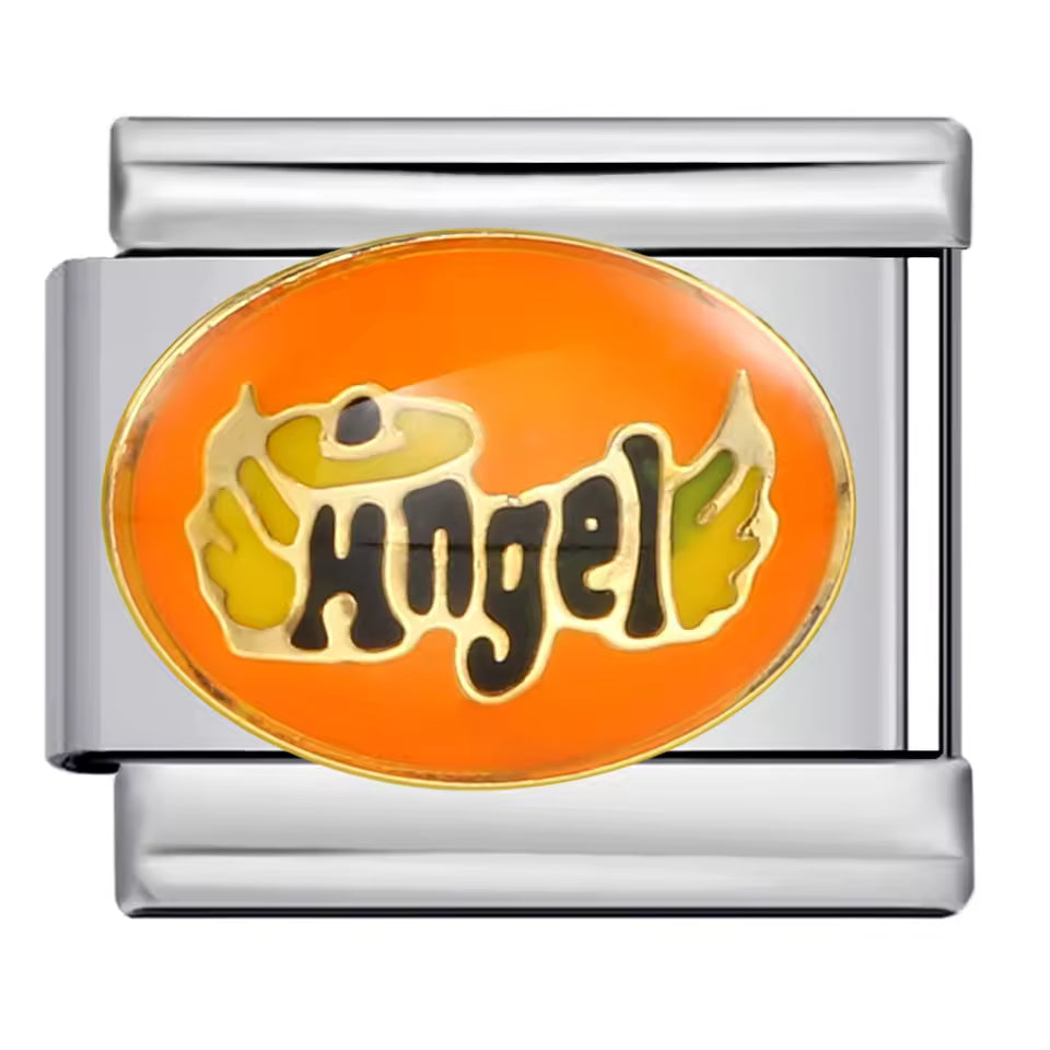 Angel wings memorial Italian charm 9mm