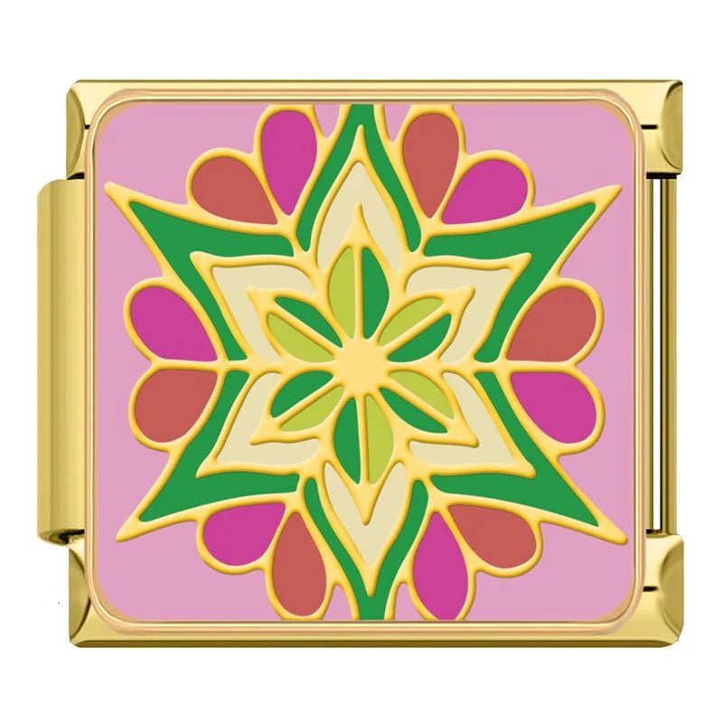 Art Pattern 9mm Italian charm by Charmette compatible with all Italian charm bracelets