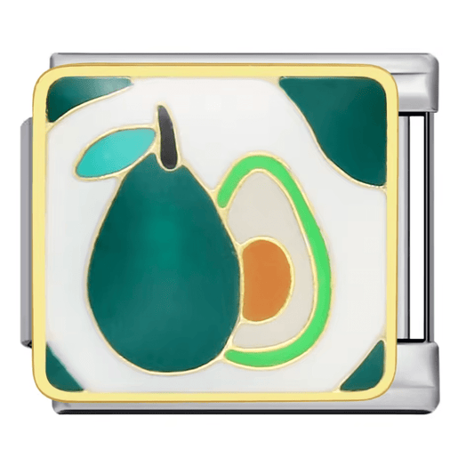 Avocado fruit Italian charm 9mm food design
