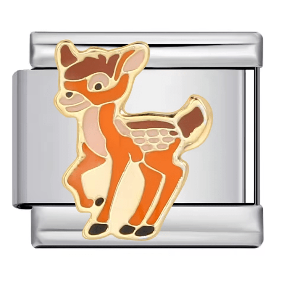 Baby deer Italian charm 9mm fawn animal charm