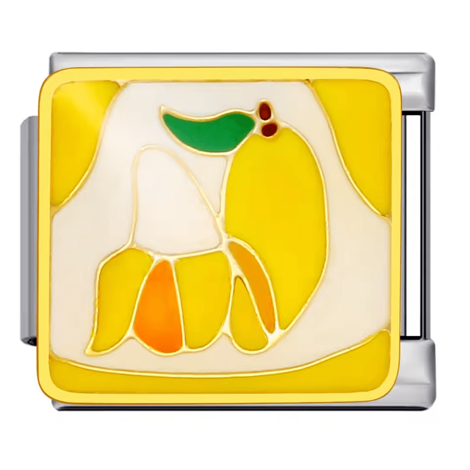 Banana fruit Italian charm 9mm food design